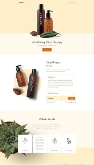 landing page